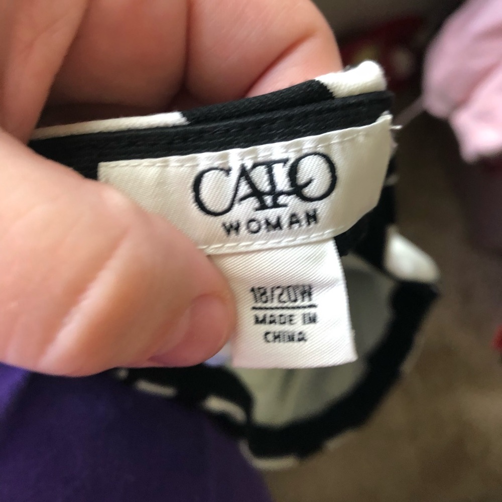 Cato, B&W Color block skirt